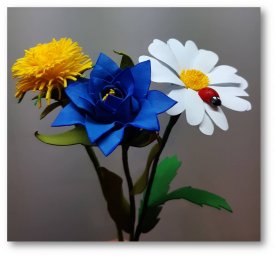 Цветы из фоамирана-2